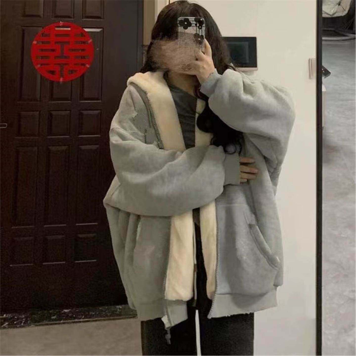 卫衣外套女学生宽松春夏长袖开衫卫衣