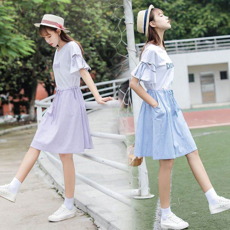 连衣裙夏装宽松韩版小清新