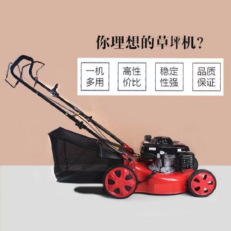 工厂直供新款20寸手推修草机6马力手推式割草机汽油动力剪草机