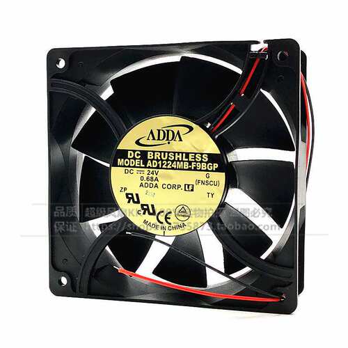 ADDA AD1224MB-F9BGP 12038 DC24V 0.68 变频器散热风扇12CM