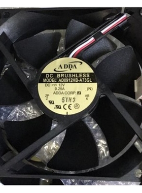 正品AD0912HB-A73GL AD0912HB-F93GP 12V 三线 原装正品ADDA 轴流