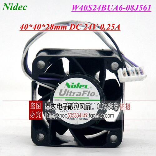 W40S24BUA6-08J561 NIDEC 4028 24V 0.25A 4CM 4厘米 变频器风扇