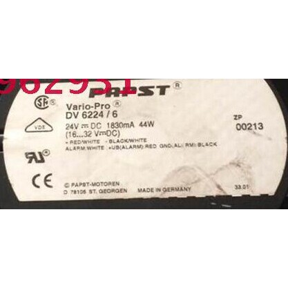 原装德国Ebm-papst 散热风扇 DV6224R/6 24V 44W ABB风扇 保3年