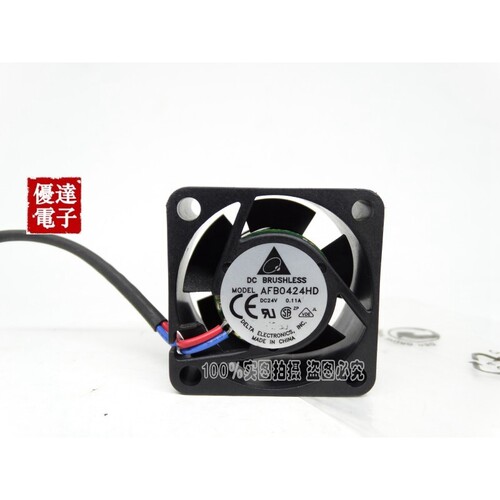 台达4cm4020 24v 0.11A 双滚珠 变频器/工控风扇 2线3线AFB0424HD
