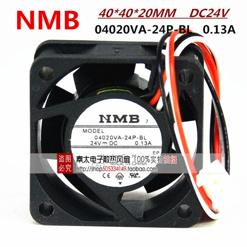 NMB原装04020VA-24P-BL 4020 24V 0.13A 4CM 安川变频器散热风扇