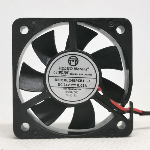 全新PELKOMOTORS D5010L24BPCB1-7 DC24V变频器静音散热风扇0.05A