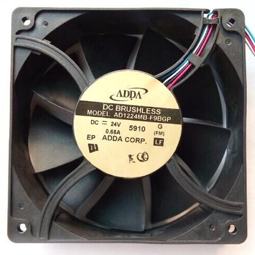 台湾ADDA协禧 AD1224MB-F9BGP 12038 24V 0.68A四线带PWM调速风扇