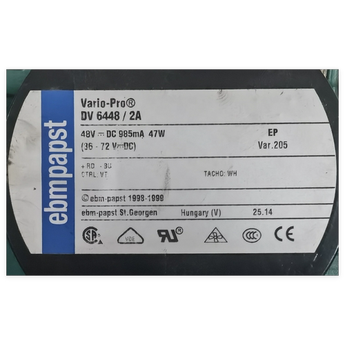 DV6448/2A-204-208 DV6448/2TDP 48V875MA42W47W原装德国进口风扇