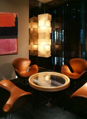 Rothko 罗斯科抽象艺术红色无框挂画走廊过道入户玄关简约装饰画