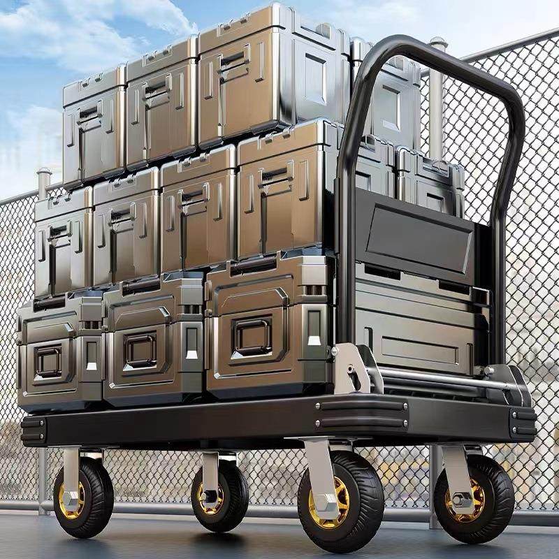 小推车拉货手拉车折叠家用拖车平板车仓库推货钢板静音手推车直销,收纳整理,家用收纳手推车,淘宝优惠券,粉丝福利购,淘宝优惠卷