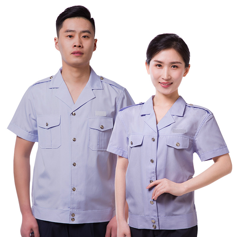 都盾制服短袖衬衫男女款半袖夹克工作服工装夏裤夏裙定制薄款现货