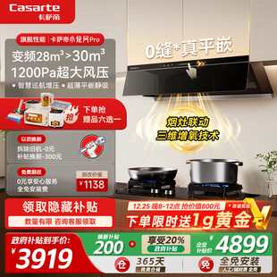 卡萨帝以旧换新补贴抽油烟机家用厨房大吸力抽烟机吸油抽风机Y6P