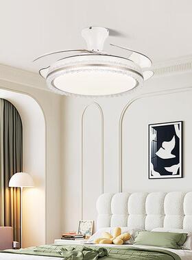 奥吸隐顶吊扇灯变卧室频形扇饭厅电风扇吊IQN灯宏家用客厅轻奢吊