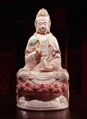 神 陶瓷观佛像供奉家用像摆件杨柳如意南观D01-371A世音海音菩萨