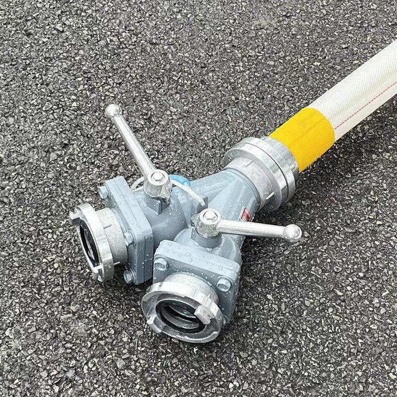 器消防二分水通65进65出内扣式三分流器叉连40\/50\/接消防水带三