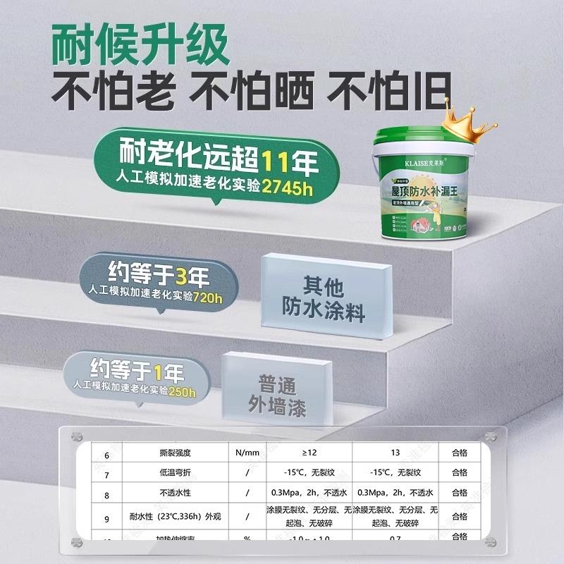 屋防水补漏专用涂料楼顶屋堵顶漏王墙裂缝顶渗外水漏水材料防漏胶