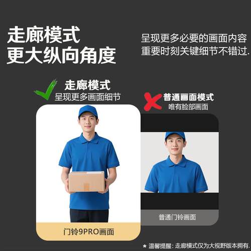 智能可视门铃电子猫眼家无线监控摄像防孔盗入户头免用打手机远程