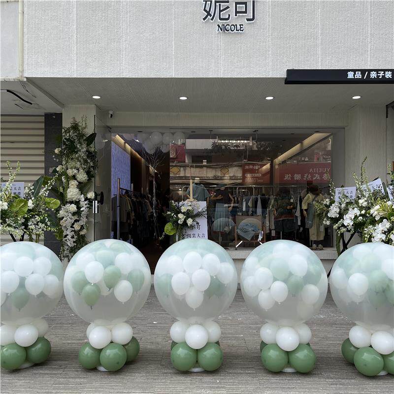 白金地爆球气球拱门美典容院开业乔迁H070154饰启动幕仪式庆装开