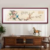 新中式 温客禅厅卧室装 饰画主卧花鸟图案馨床头画挂酒店PAR宾馆意