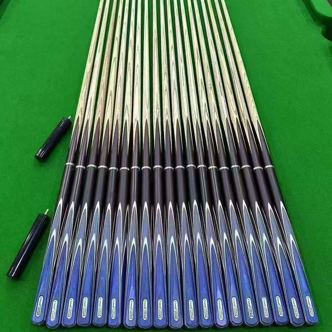 8Omin奥爱神台球杆蓝雀中式黑八BNU8大头黑司诺克小头杆405桌球秘