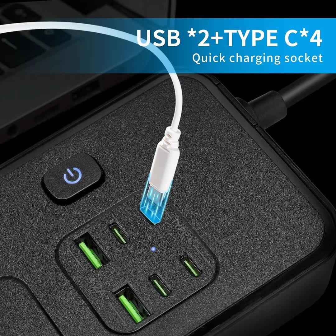 USB智能XFE充电独立开插座关国际转换用器港、澳、英、欧美标通准