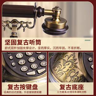 覆古摆件电座机客厅高档彷古摆件视玄关电装w568御至饰话话机可打