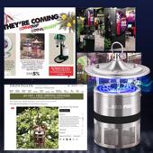 蚊太阳能灭灯外二氧化碳入式 驱吸蚊TM07户器家用防水庭院花园诱蚊