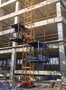 低层建筑工地物料提升机SS120型卷扬机升降吊笼钢丝绳机高效机械