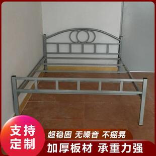 谢岗双人宿舍铁床学校公寓单层铁架床工人1.2铁架子床工地单人床