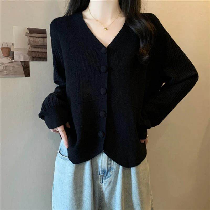 璞查惠优品小铺单排扣针织开衫毛衣女秋季微胖宽松内搭上衣打底衫,女装/女士精品,大码内搭,淘宝优惠券,粉丝福利购,淘宝优惠卷