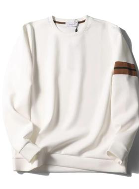 ANGERS服饰O秋季新款老钱风男女情侣天丝云感空气层休闲长袖卫衣