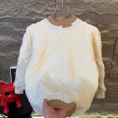 秋冬季 时尚 长袖 朕知道轻奢高档假两件圆领毛衣男士 针织潮流打底衫