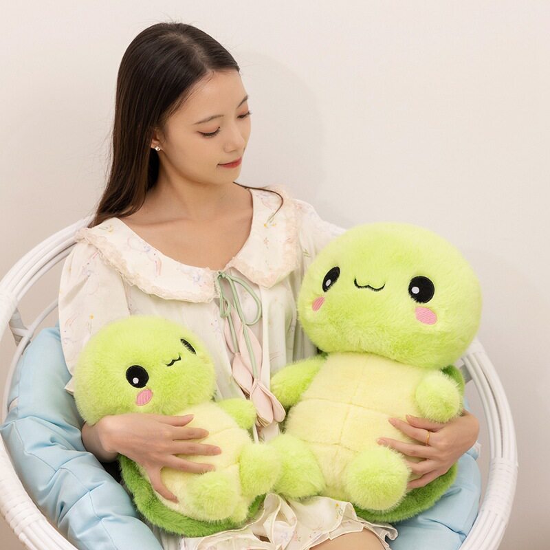 可爱仿真绿色小乌龟公仔毛绒玩具海洋馆海龟玩偶儿童安抚布偶