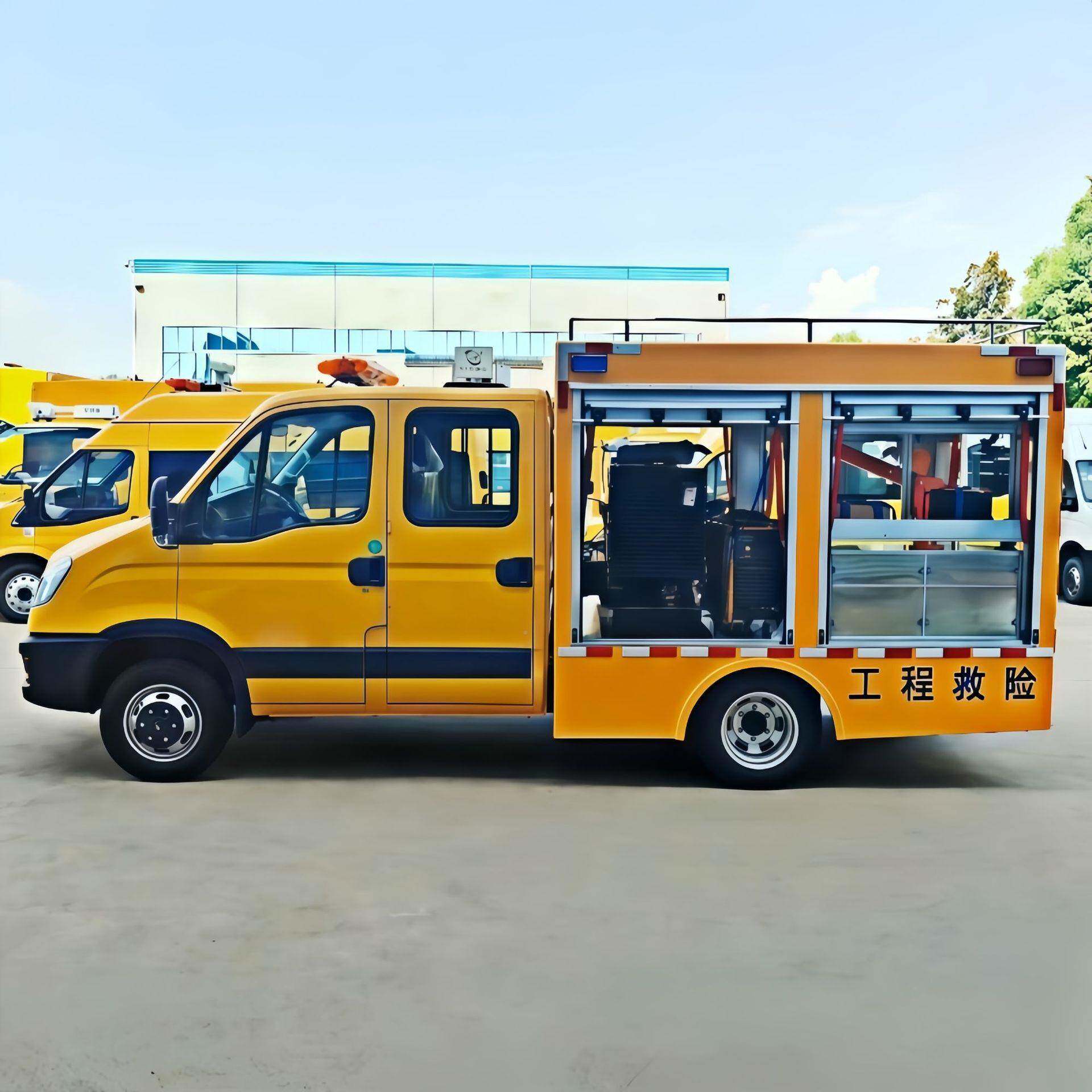 四驱维INJ排抢险车 国六依柯应急救援车 工水程抢动险车 移泵车