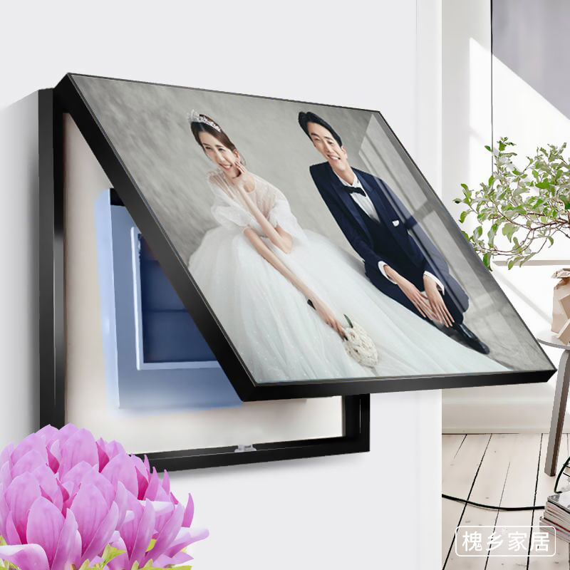 全家福照片电表箱装饰画电闸箱配电箱挂画婚纱照放大遮挡壁画定制