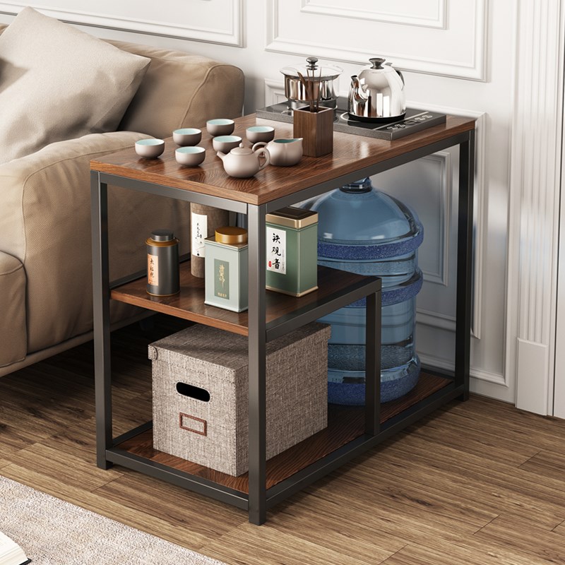 茶水柜沙发边几可移动出租屋家用侧边边桌茶几小桌子带轮置物客厅