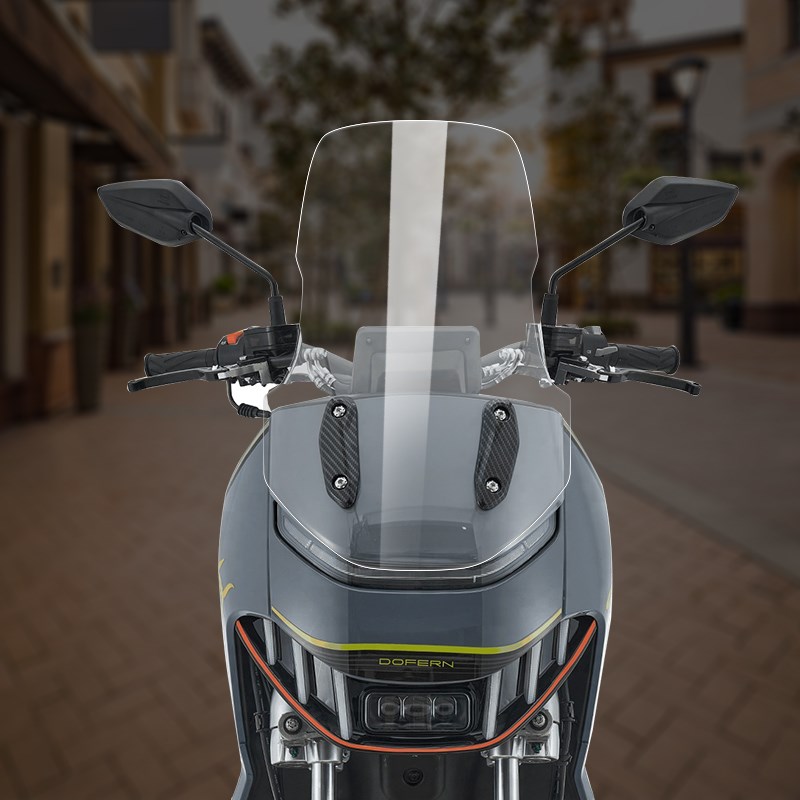 天飞仕适应于斗风1-110改装挡风玻璃加高风挡护胸挡雨板高清