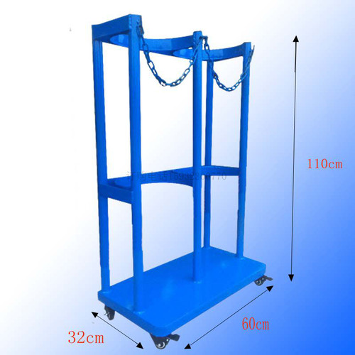式氧气瓶乙炔瓶固定架推拉气瓶固定安全支架放置钢瓶底座带轮