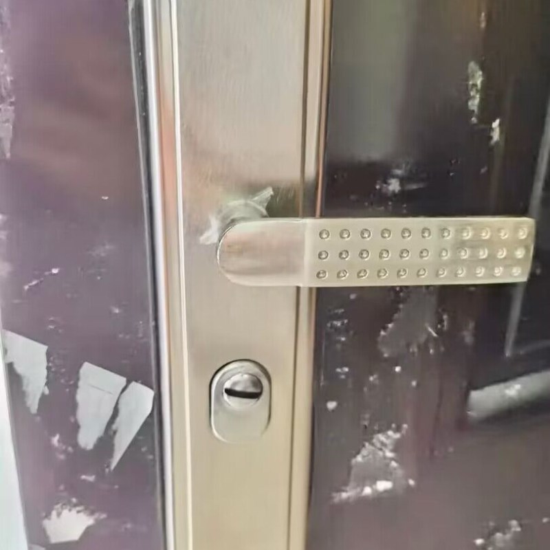 不锈钢防盗门门锁套装通用型门把手大门锁家用老式入进户机械锁具