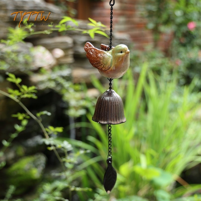 多色鸟儿铁艺铃铛 装饰挂件 庭院风铃装饰,家居饰品,壁饰,淘宝优惠券,粉丝福利购,淘宝优惠卷