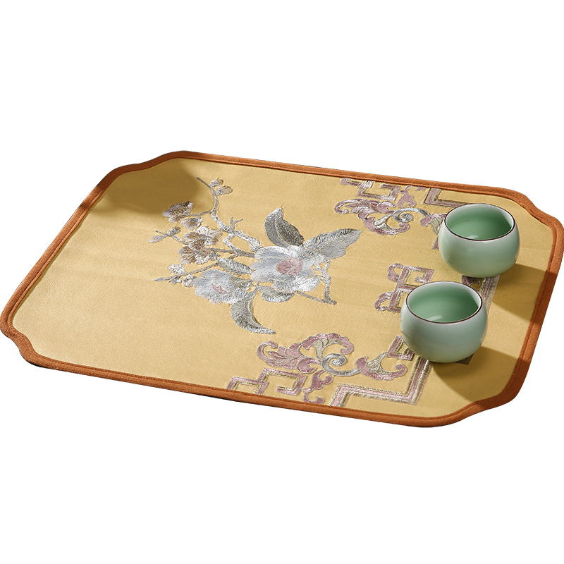 中式餐垫碗垫隔热客厅桌垫布垫餐盘桌垫子高档杯垫厚茶垫防烫家用