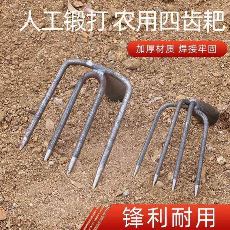 农用翻地松土耙子全钢二齿三齿耙子园艺挖地两齿镐老式锰钢锻打齿,家庭/个人清洁工具,地刮,淘宝优惠券,粉丝福利购,淘宝优惠卷