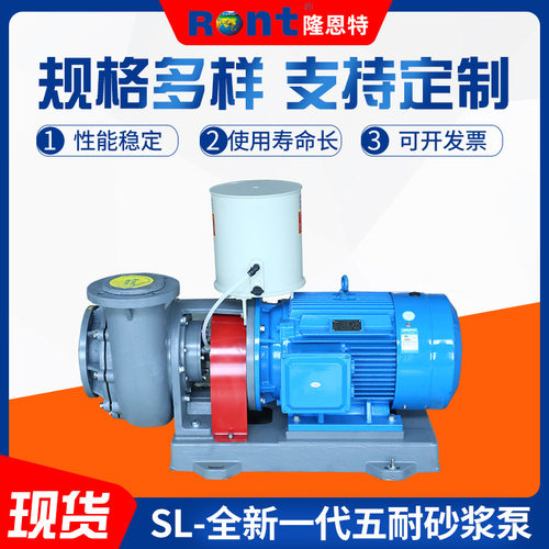 隆恩特耐磨耐腐蚀砂浆泵无堵塞工程建筑浆料输送砂浆泵化工污水泵