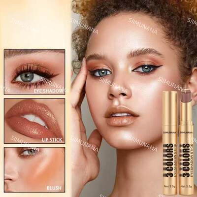 跨境TEMU爆品眼影棒一抹成型提亮清透持妆防水懒人眼影Eye shadow