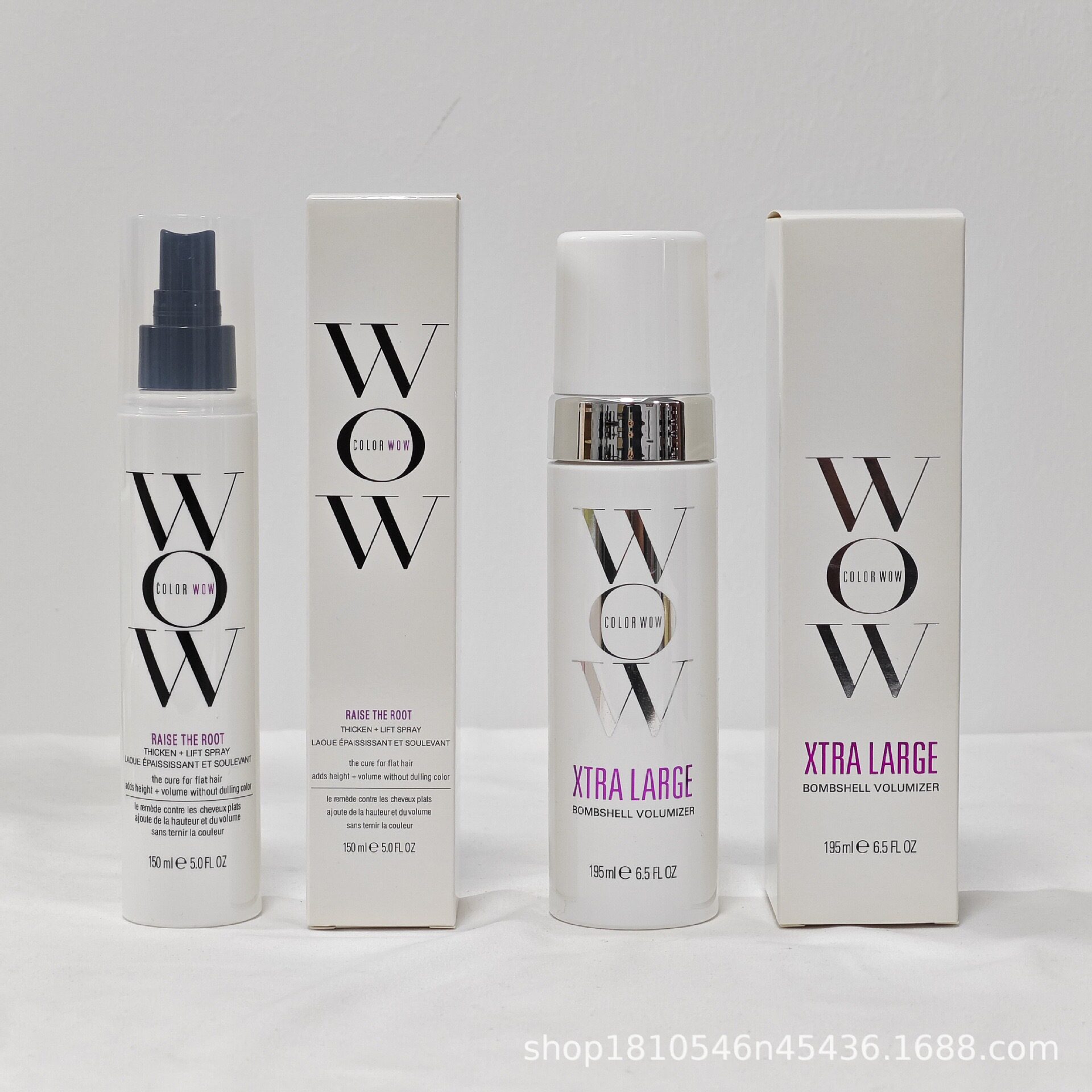 跨境COLOR WOW XTRA LARGE 头发蓬松增厚造型热保护泡沫慕斯195ml