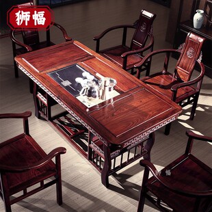 红木家具茶桌阔叶黄檀印尼酸枝 黑酸枝东非酸枝茶桌椅