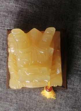 天然黄玉盘龙玉玺定制印章业送礼刻字招财办公室传国印桌面