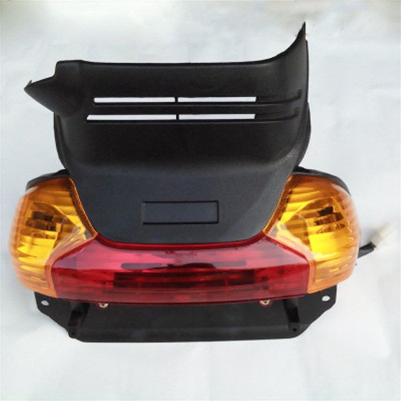 适用悦星踏板车国二三后尾灯壳HJT99C9D后转向灯玻璃罩