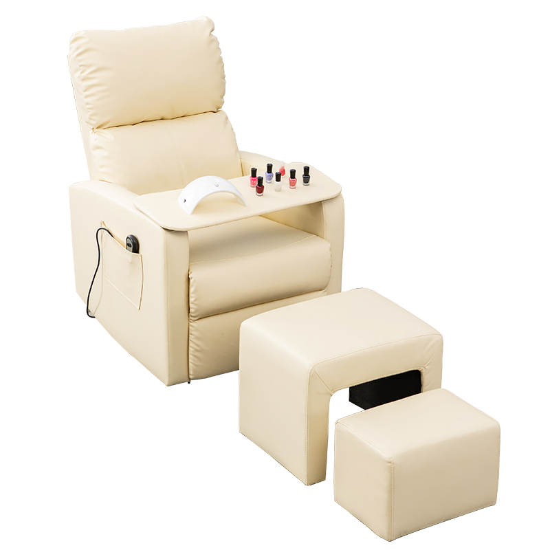 美甲沙发美足椅美睫美容足疗单人电动皮沙发多功能客厅椅懒人躺椅