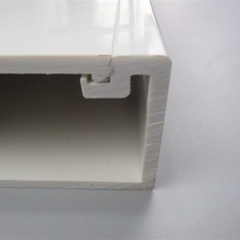 特厚100*50mmPVC明装线槽塑料桥架工程用5mm厚电线明线线槽板